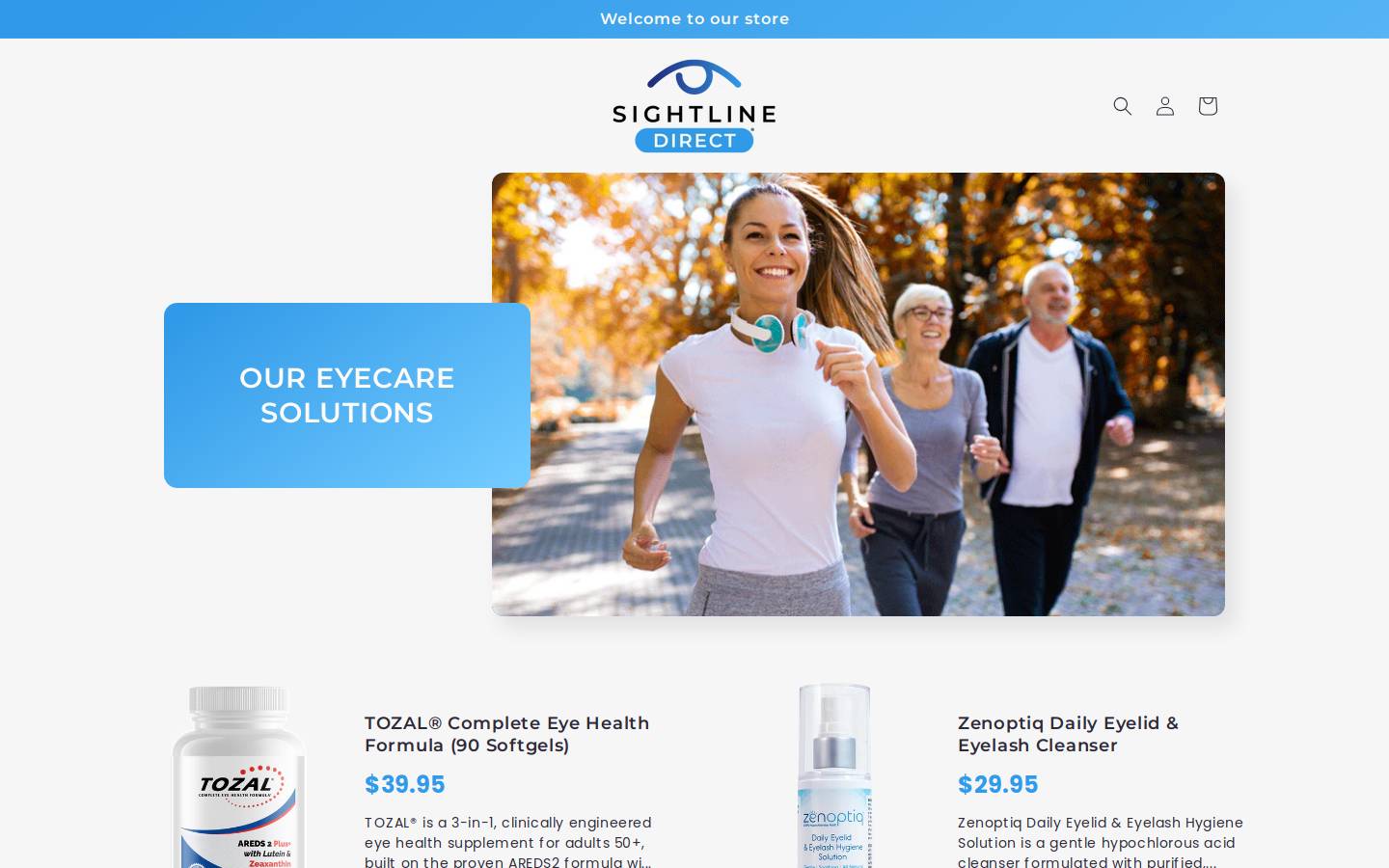 sightlinedirect.com homepage screenshot