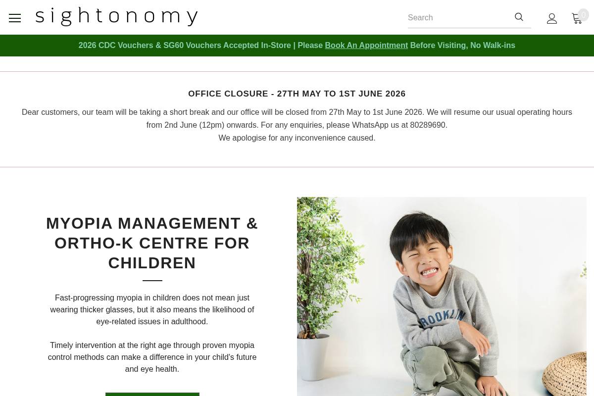 sightonomy.sg homepage screenshot