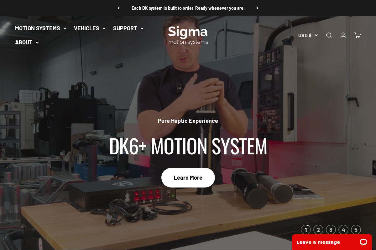 Sigma Integrale Motion Systems homepage screenshot