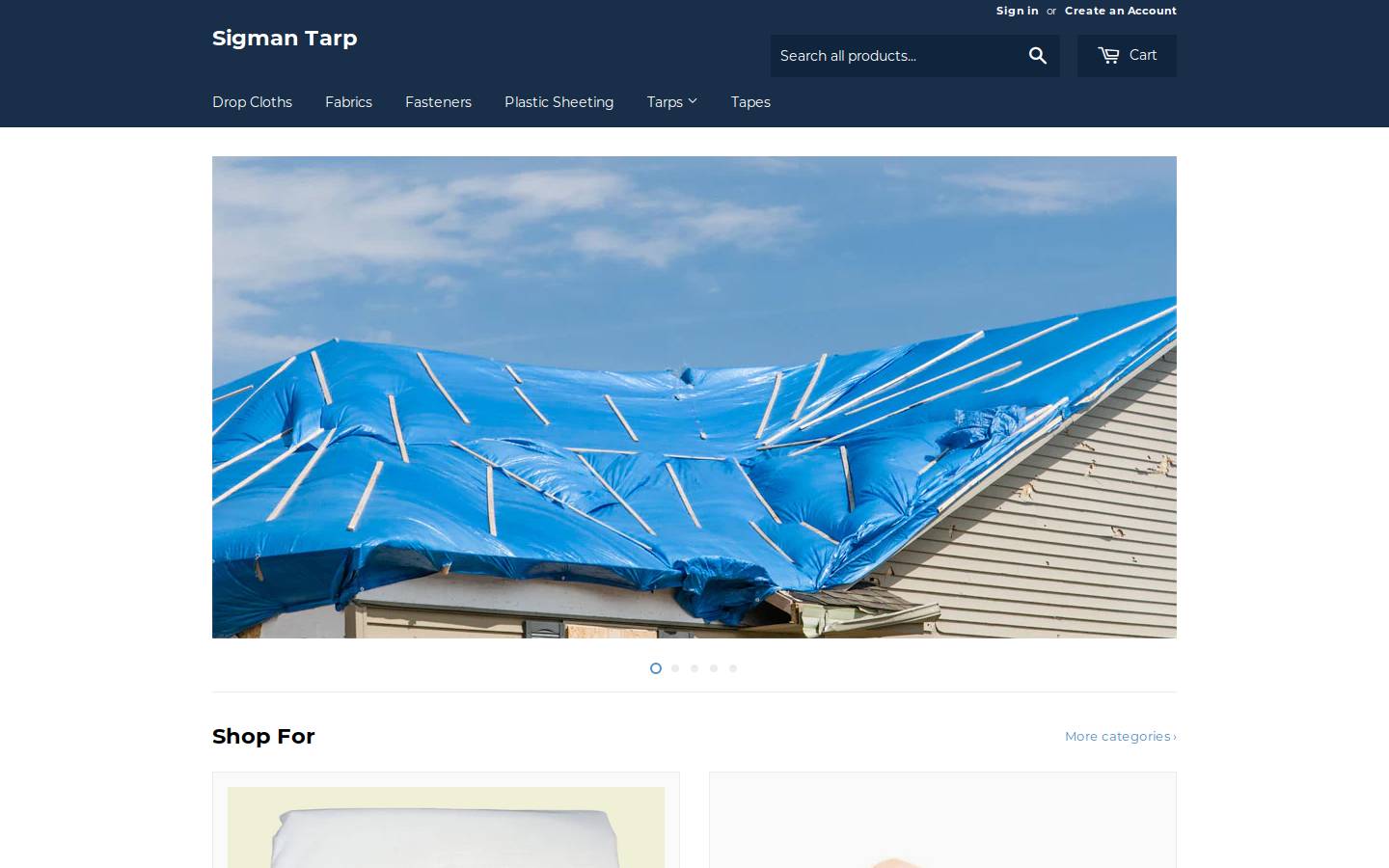 sigmantarp.com homepage screenshot