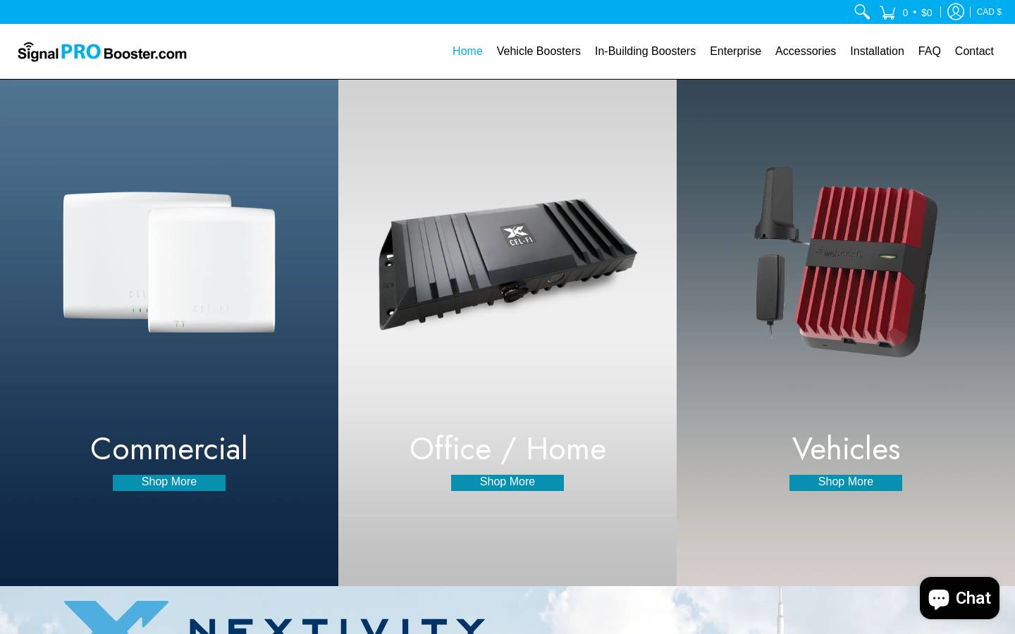 signalprobooster.com homepage screenshot