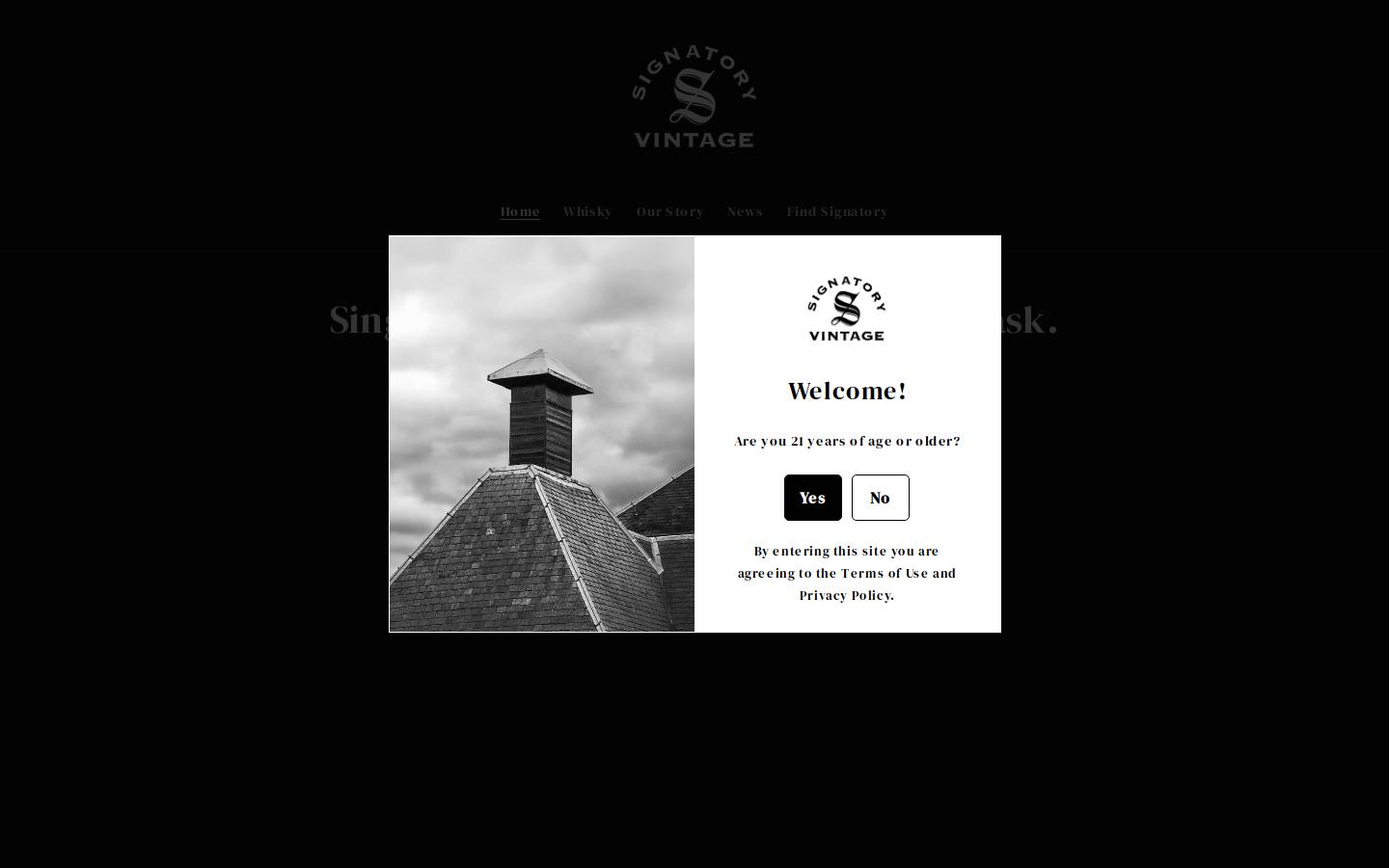 signatoryusa.com homepage screenshot