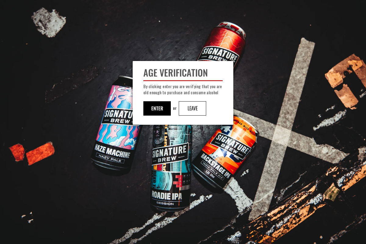 signaturebrew.co.uk homepage screenshot