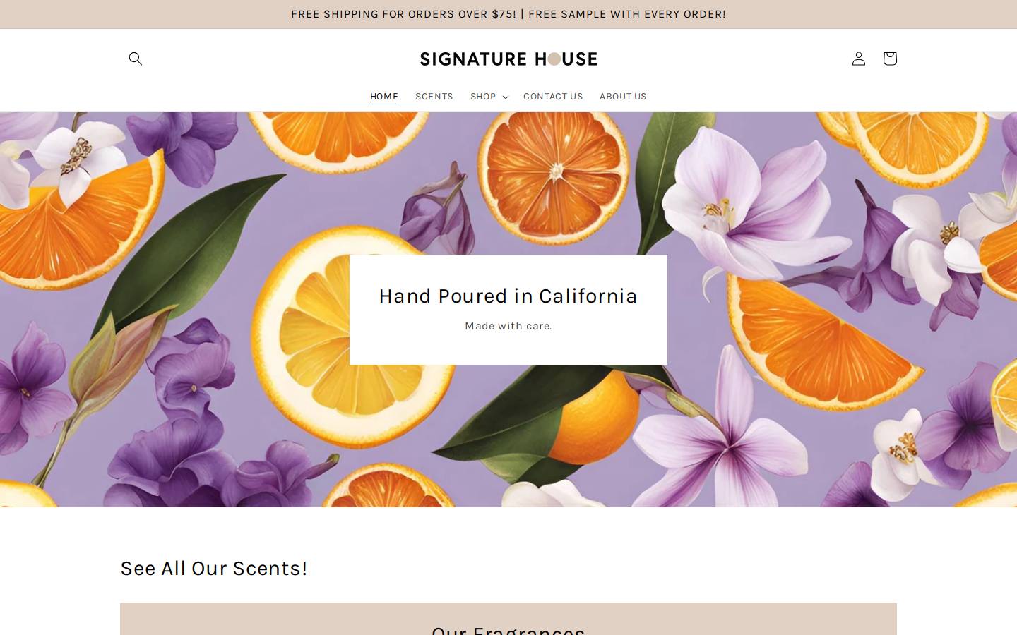 signaturehousestudio.com homepage screenshot
