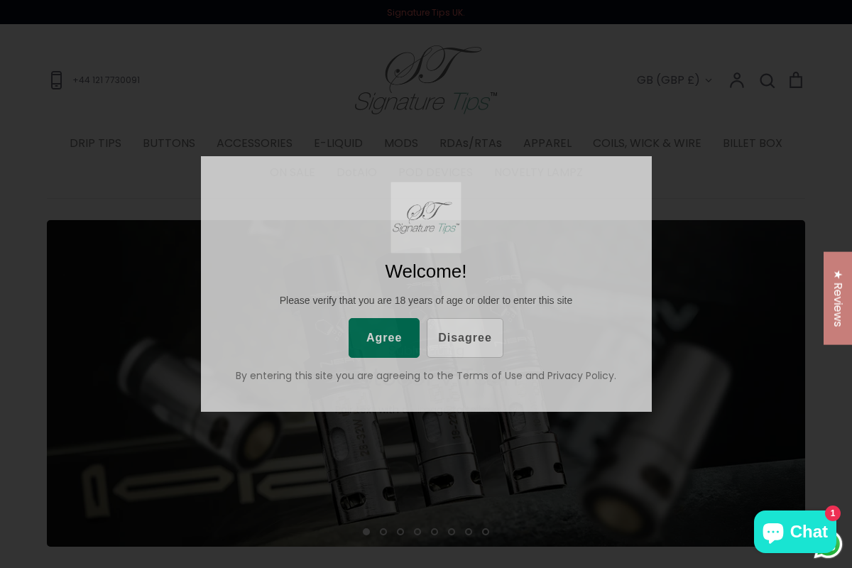 Signature Tips homepage screenshot