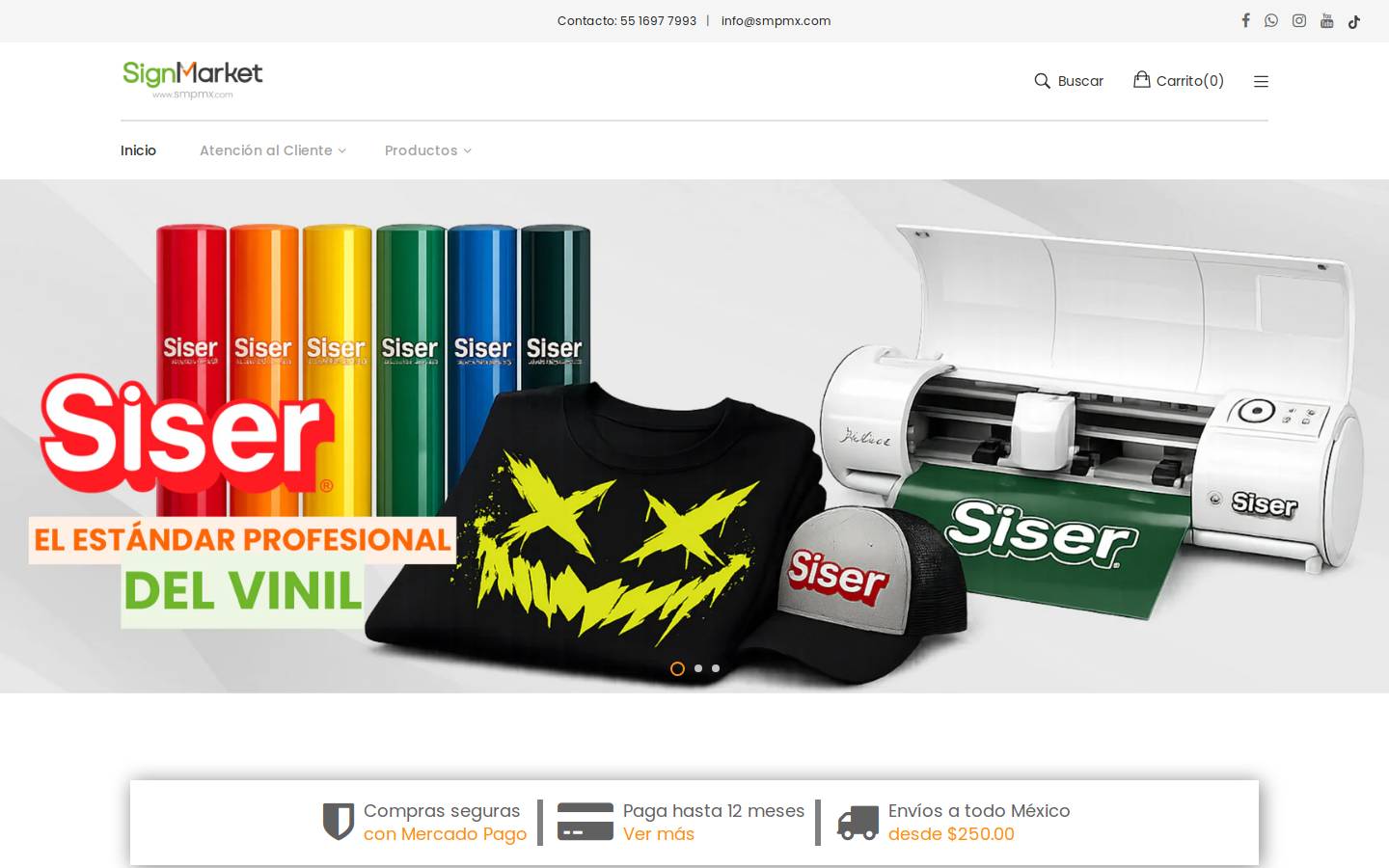 signmarketproducts.com homepage screenshot