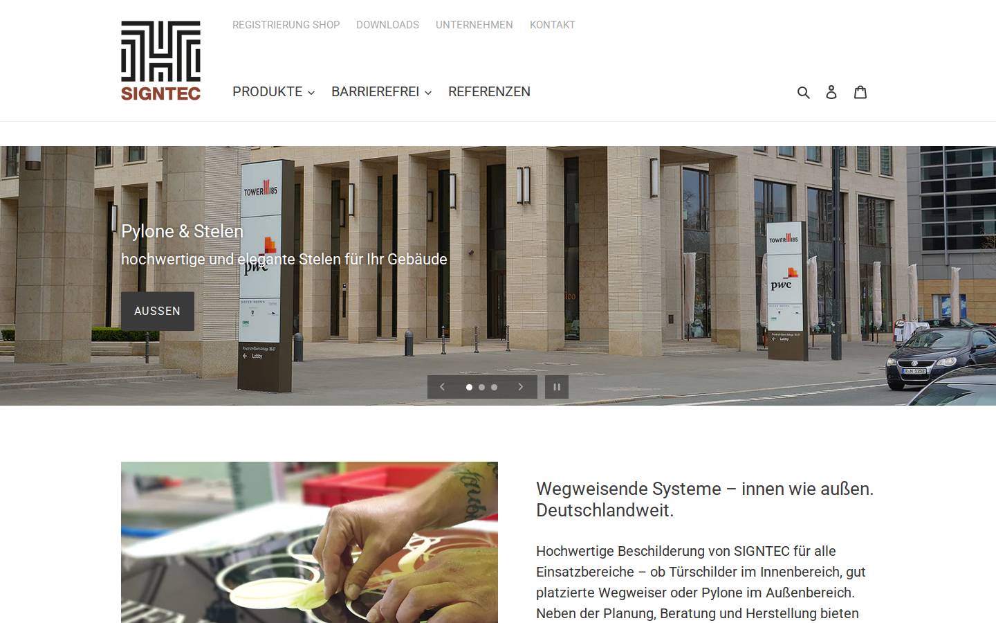 signtec.de homepage screenshot