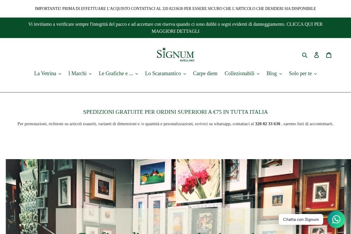Signum Avellino homepage screenshot