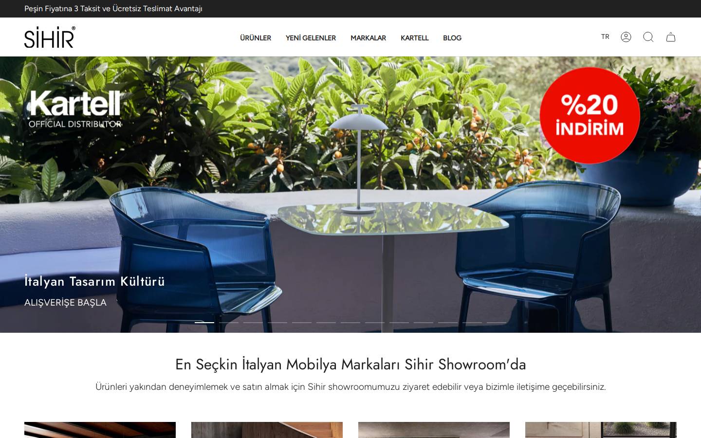 sihirmobilya.com.tr homepage screenshot