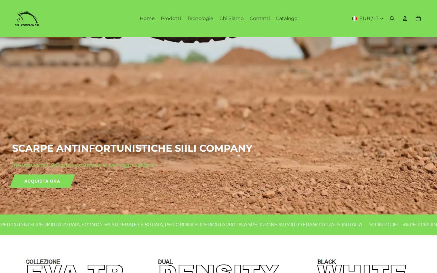 siilicompany.it homepage screenshot