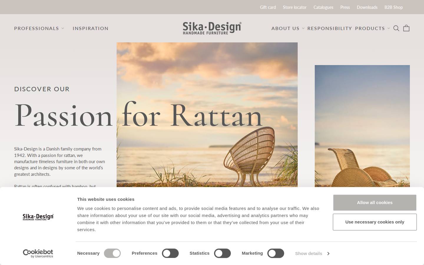 sika-design.com homepage screenshot