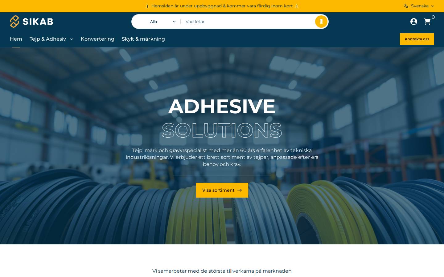 sikab.se homepage screenshot