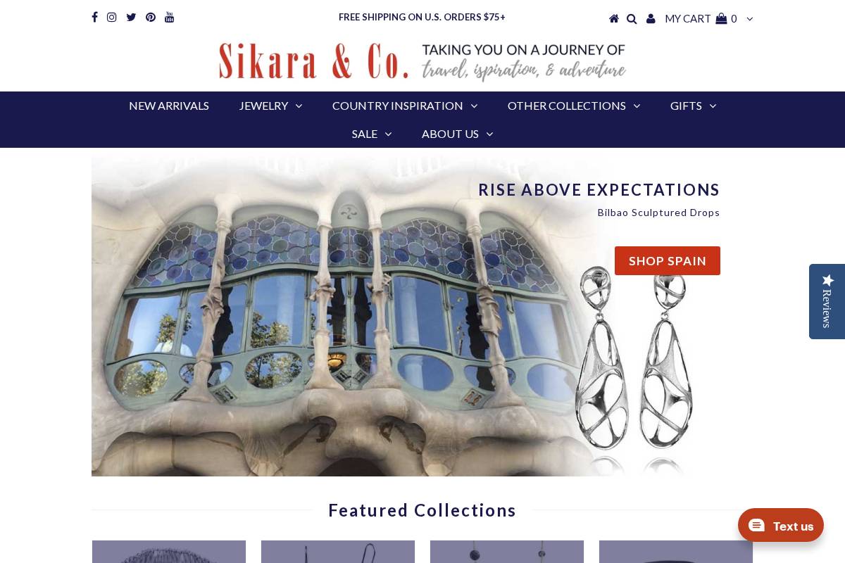 sikara.com homepage screenshot