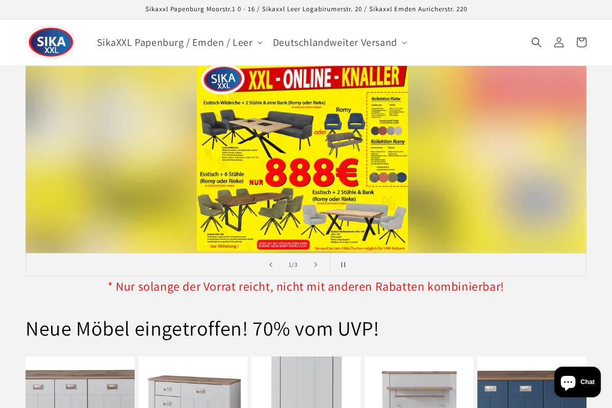 SikaXXL homepage screenshot