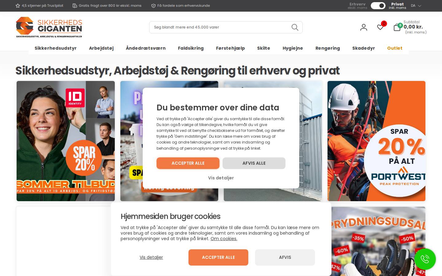 Sikkerhedsgiganten homepage screenshot