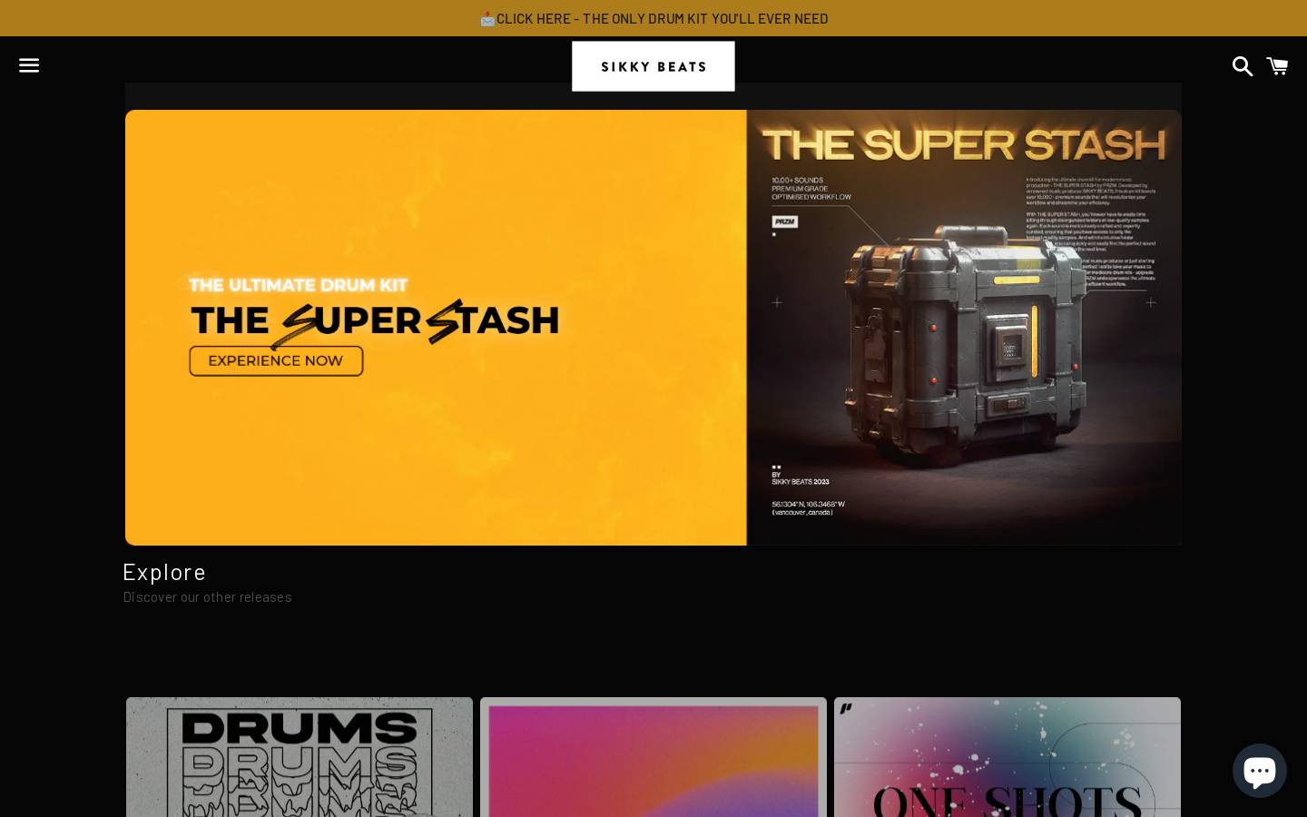 sikkybeats.com homepage screenshot