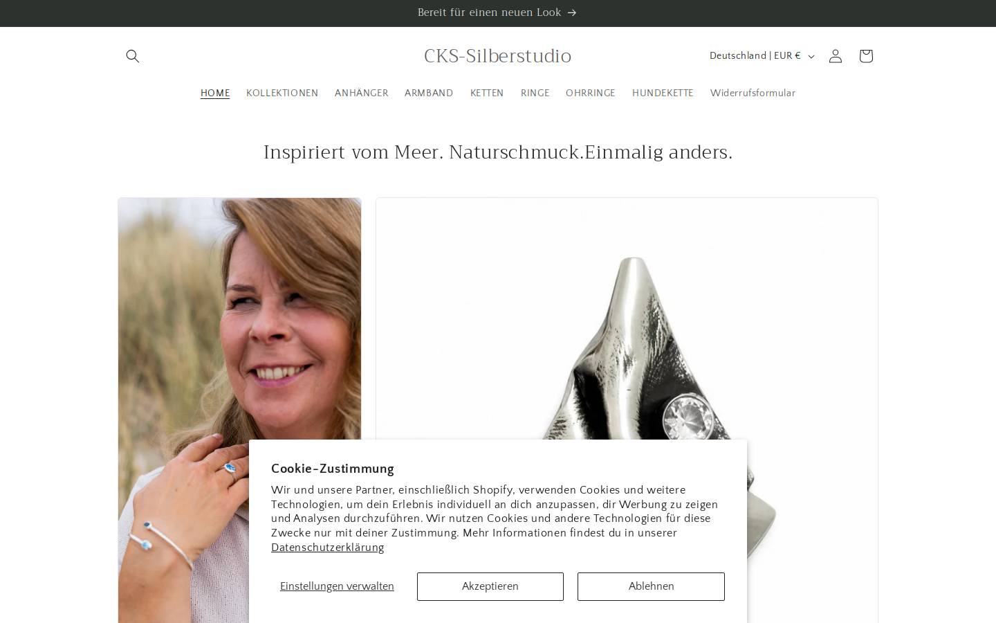 silberstudio-shop.de homepage screenshot