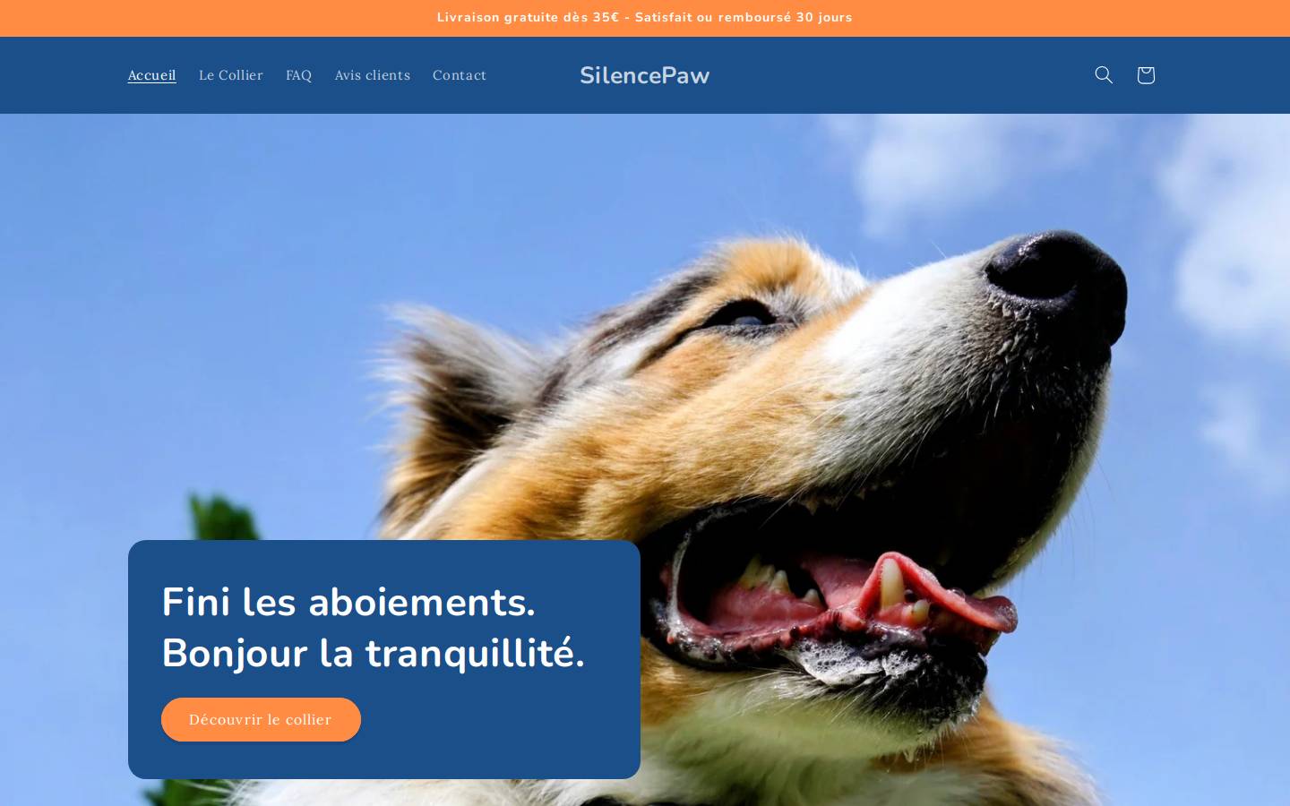 silencepaw.com homepage screenshot