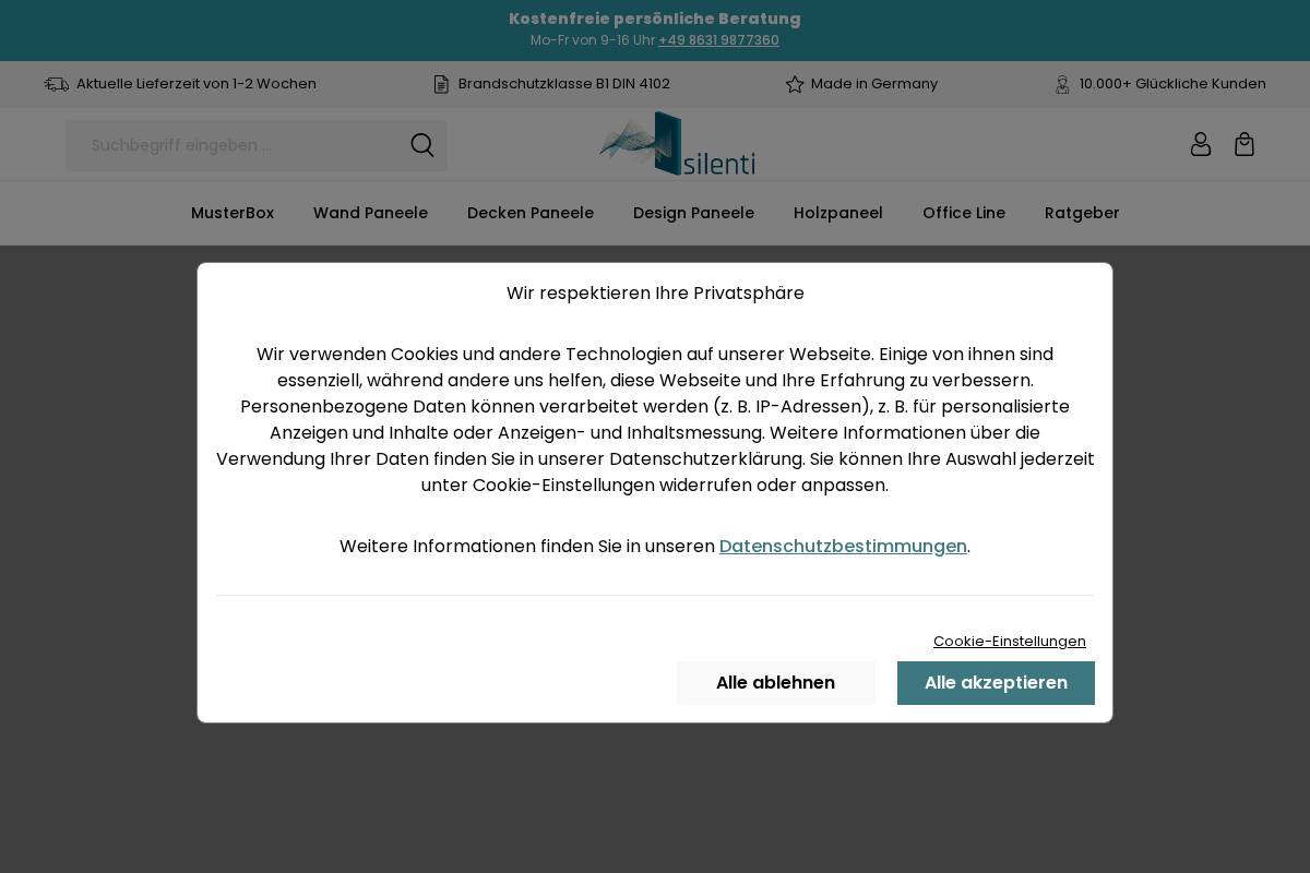 Silenti homepage screenshot