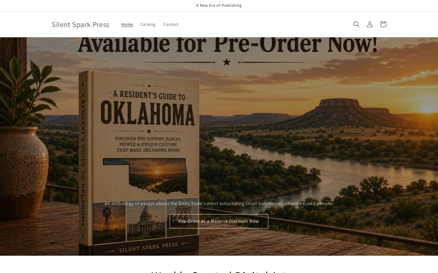 silentsparkpress.com homepage screenshot