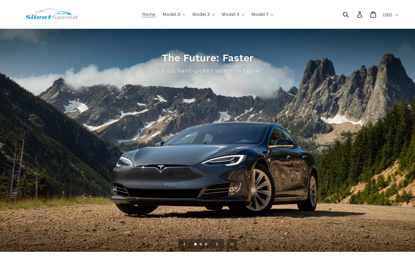 silentspeed.com homepage screenshot