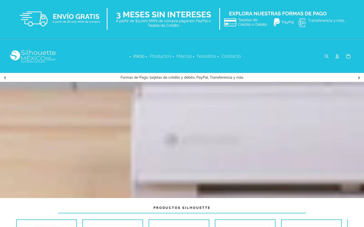silhouettemexico.com.mx homepage screenshot