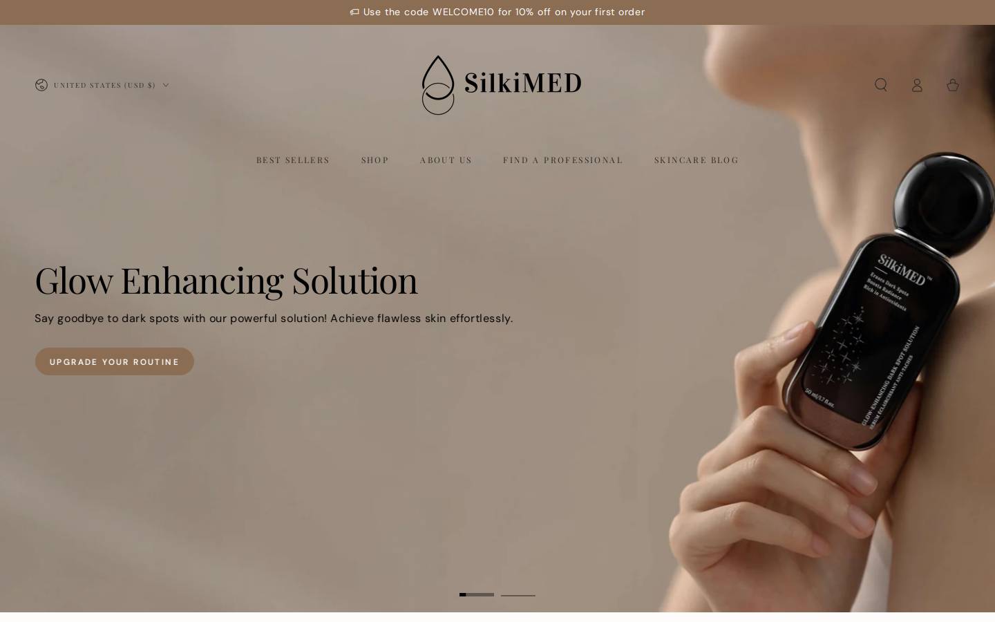Silkimed homepage screenshot