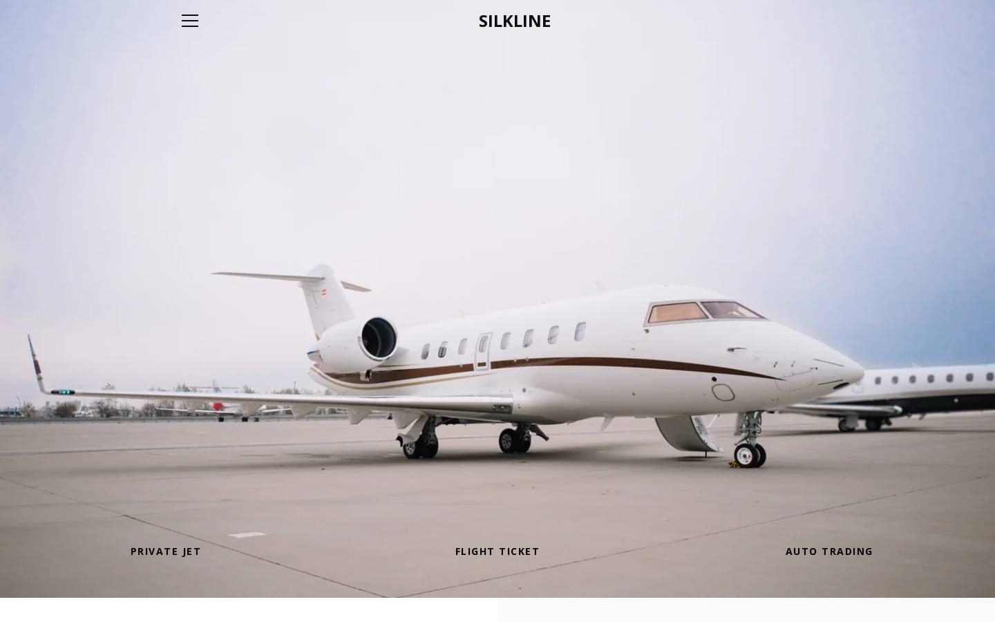 silklineaviation.com homepage screenshot