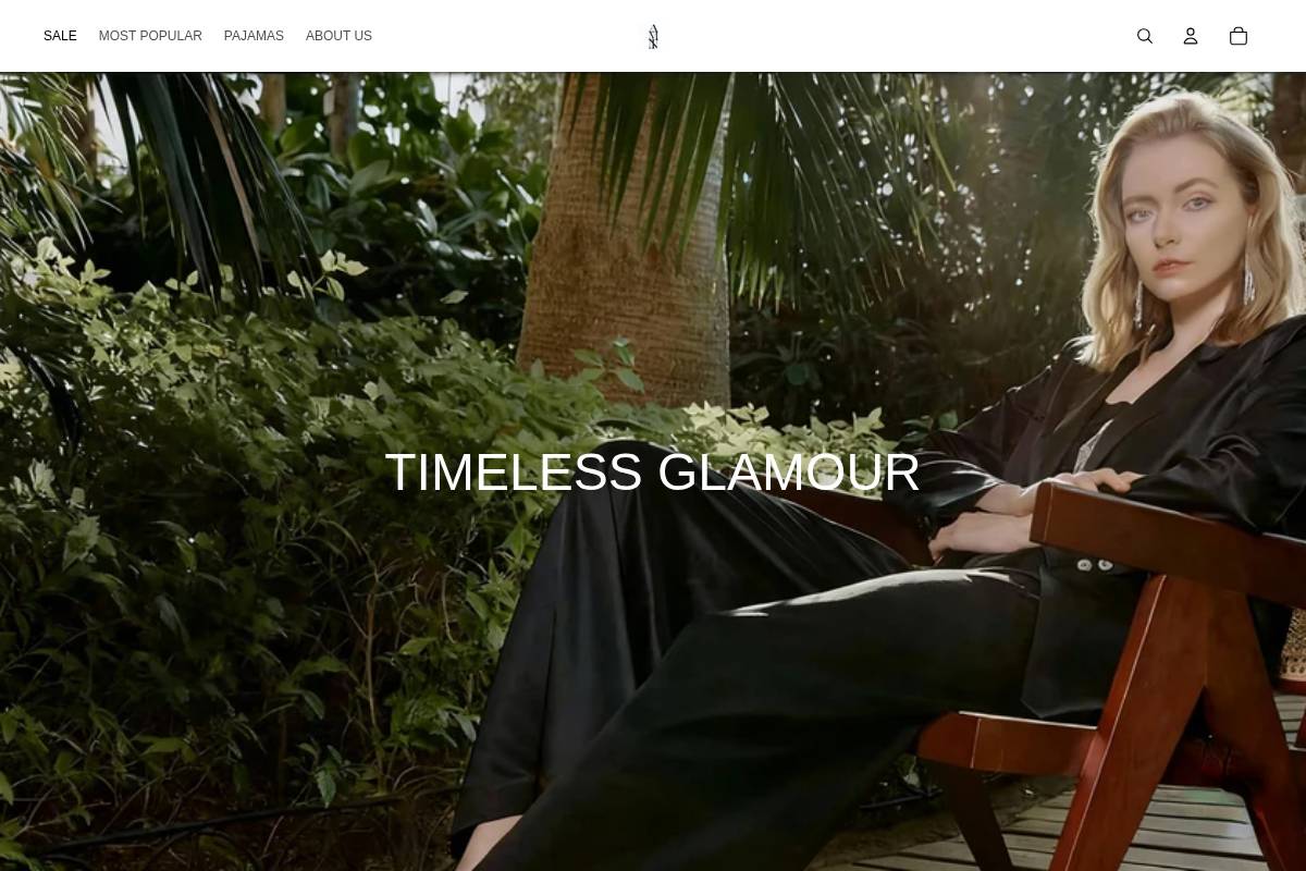 Silk Maison homepage screenshot