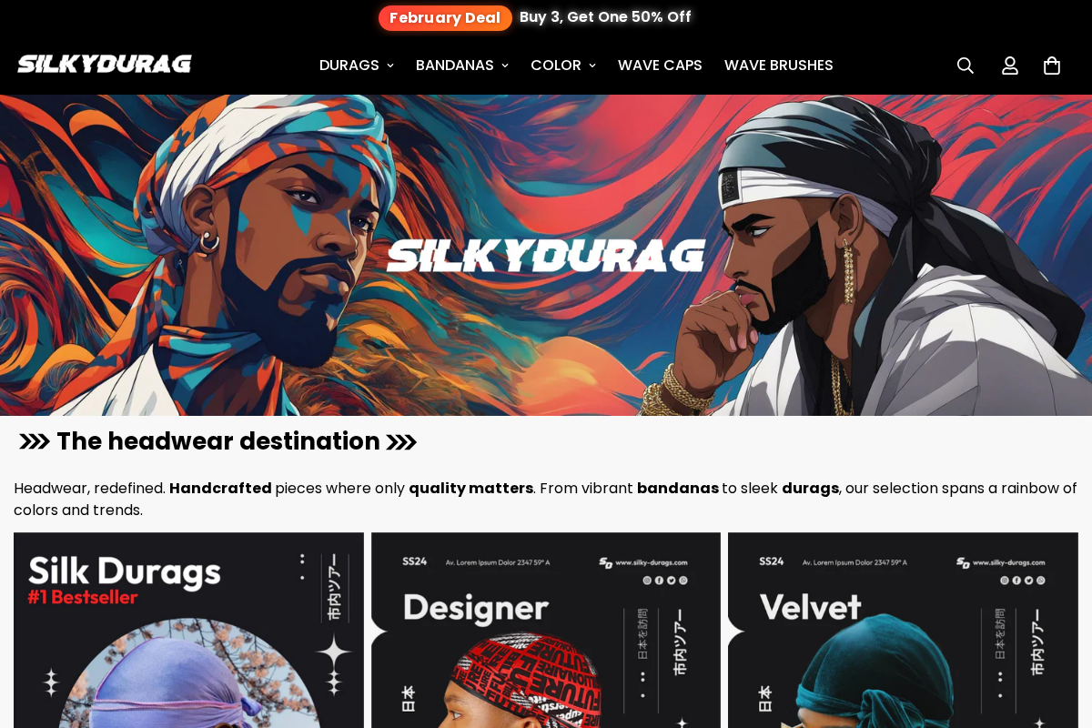 Silky Durag homepage screenshot