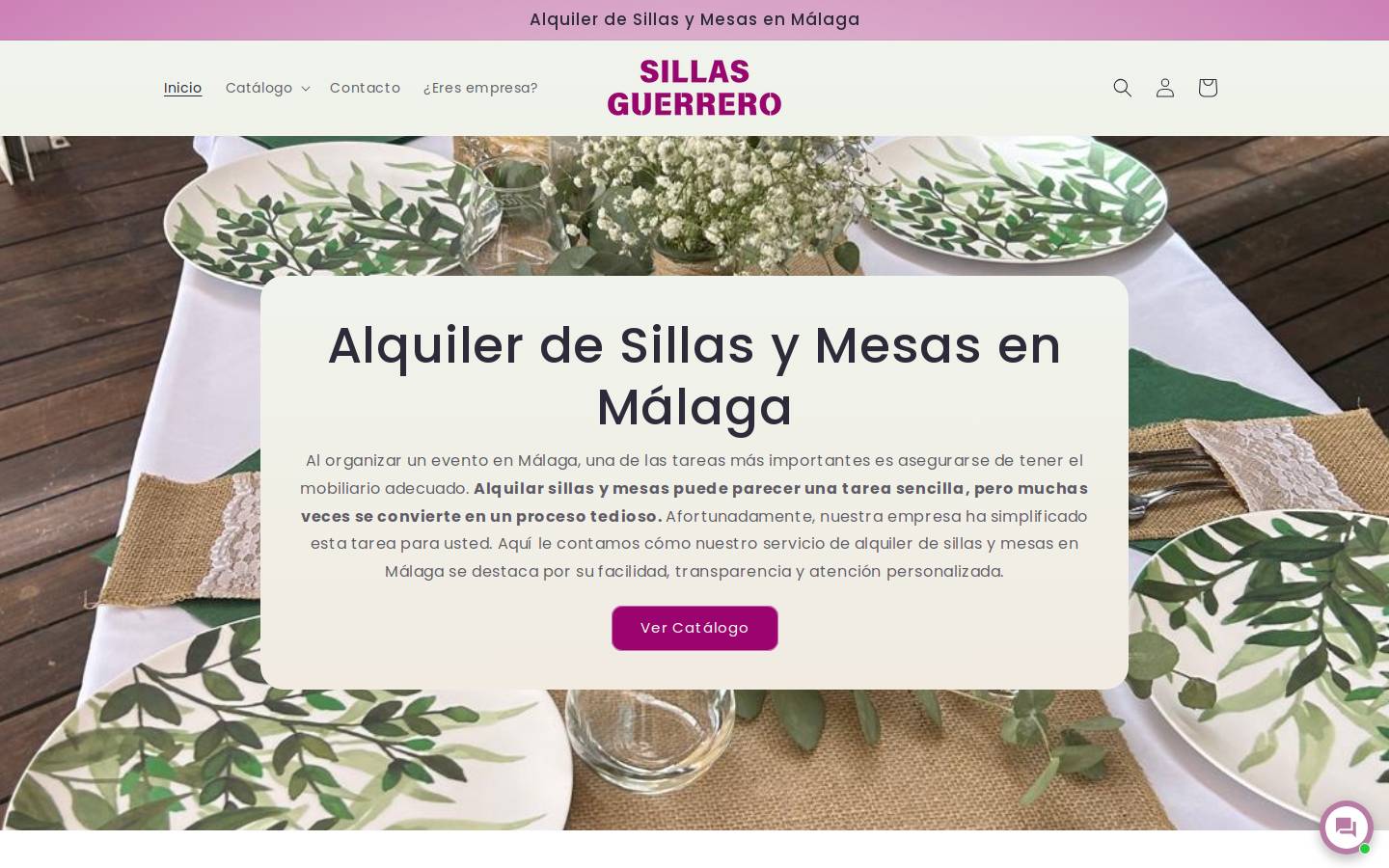 sillasguerrero.com homepage screenshot