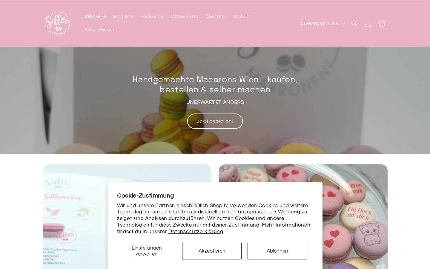 sillermakronen.at homepage screenshot