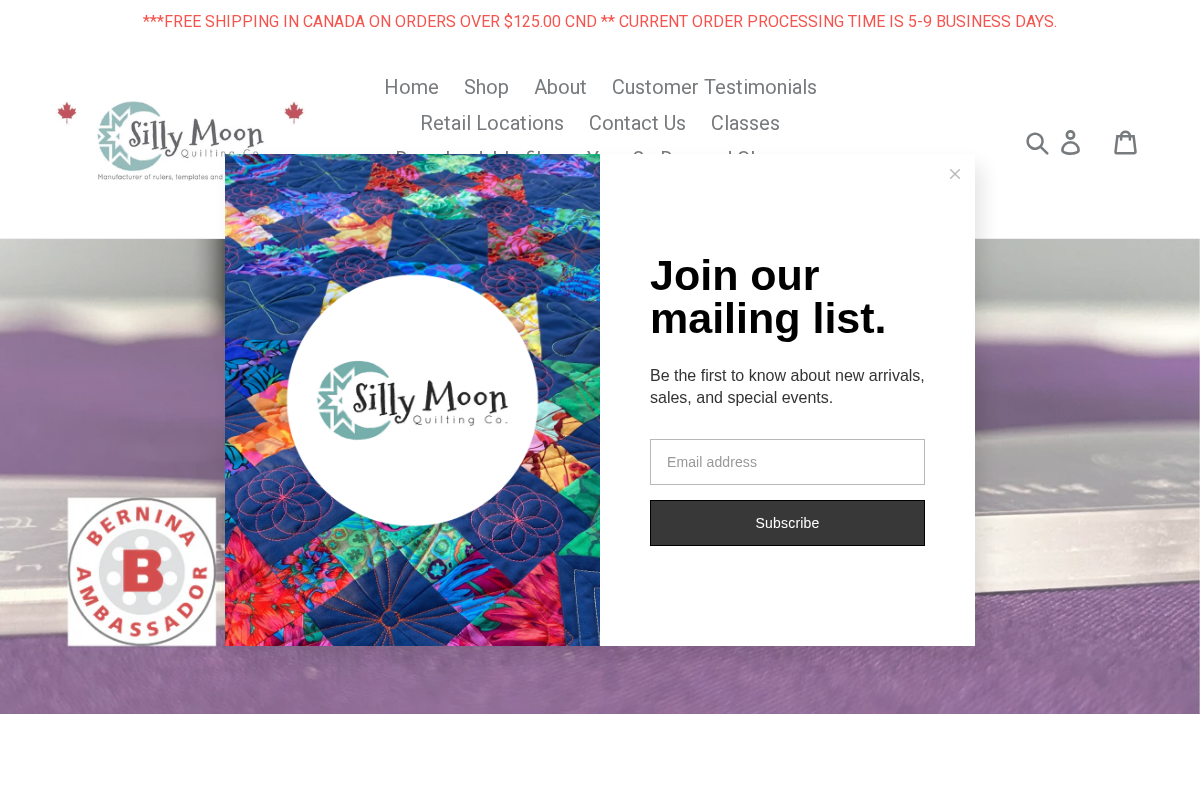 sillymoonquiltingco.ca homepage screenshot