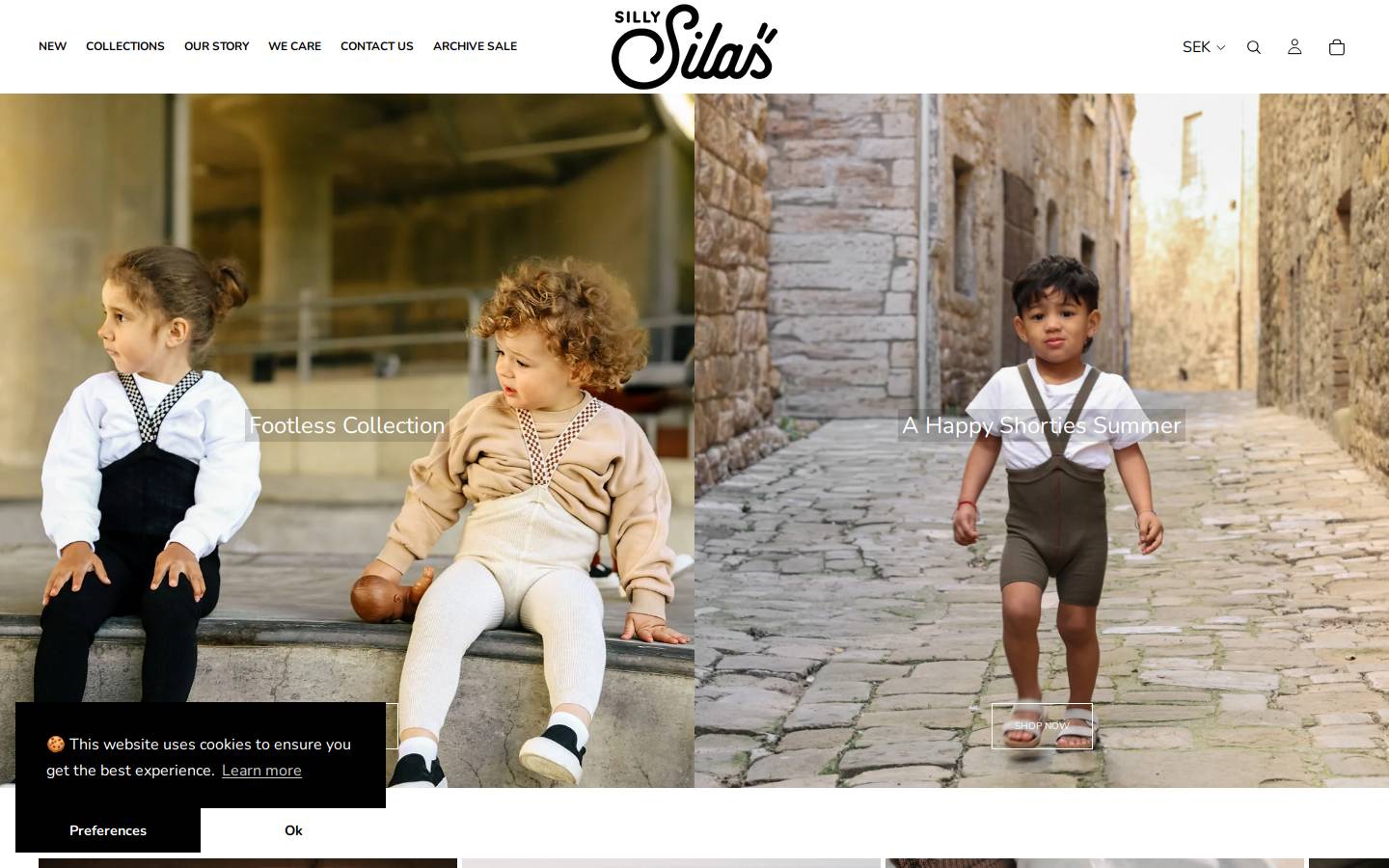 sillysilas.com homepage screenshot