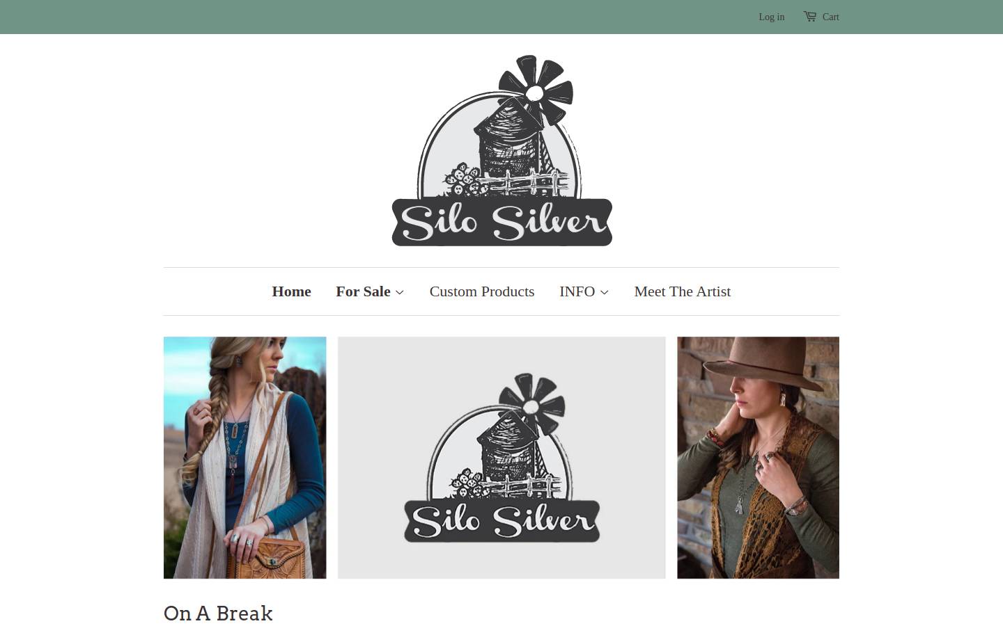 silosilverjewelry.com homepage screenshot