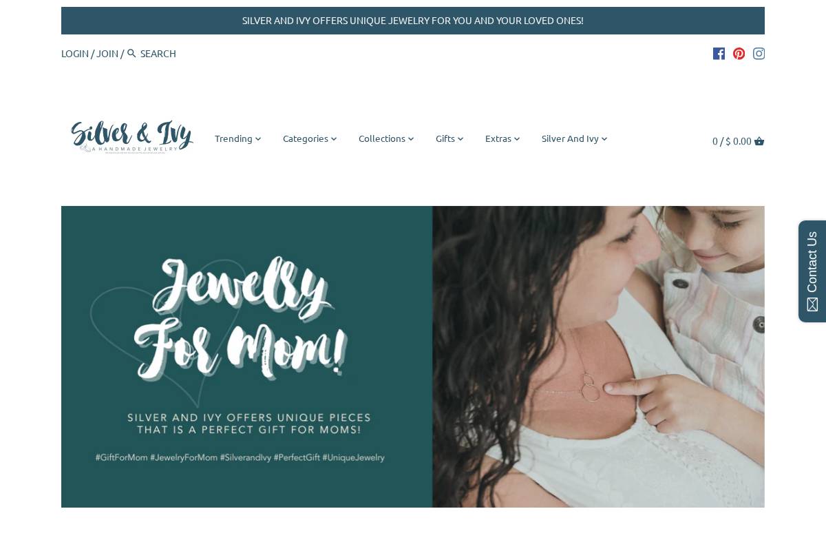 silverandivy.com homepage screenshot