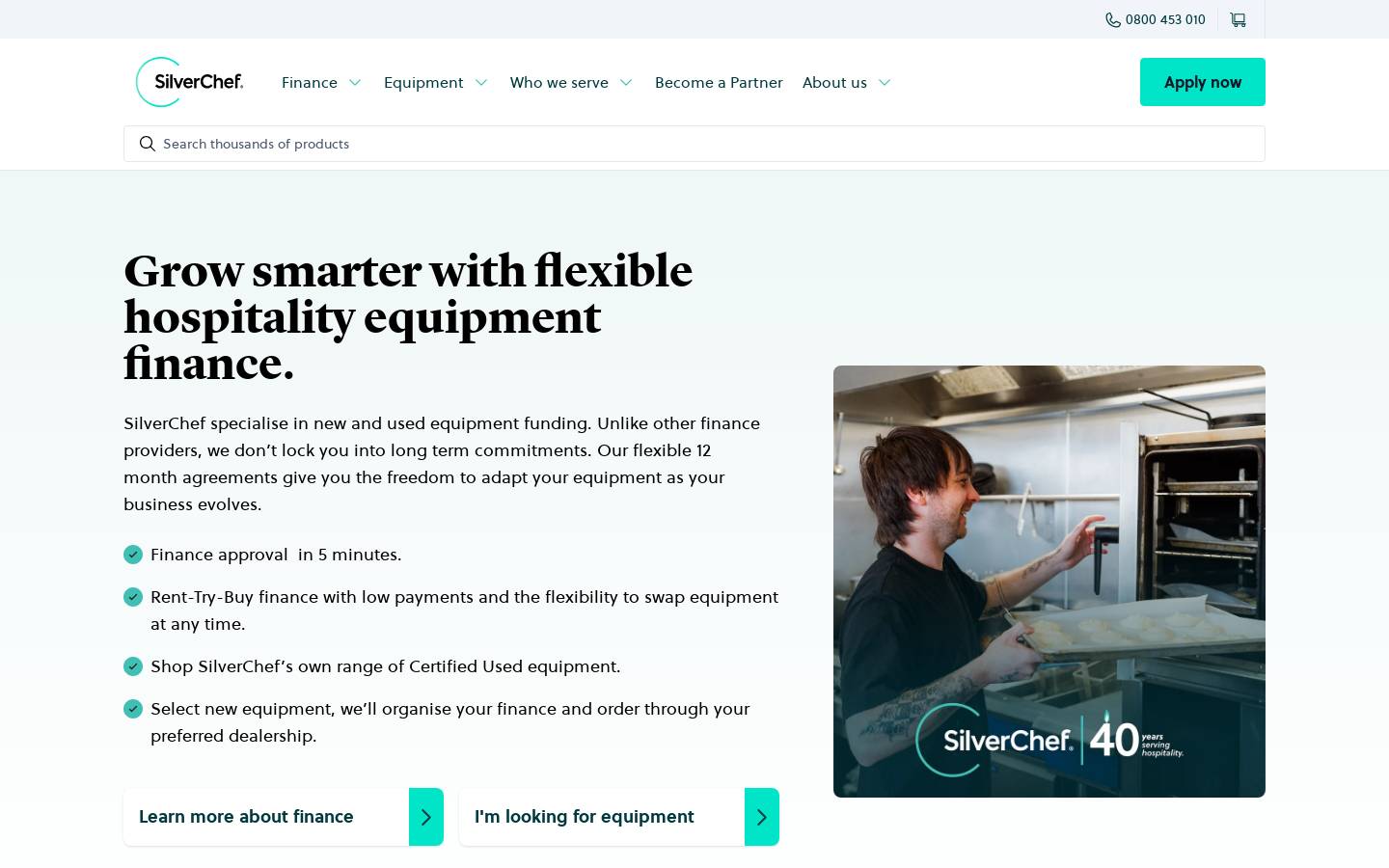 silverchef.co.nz homepage screenshot