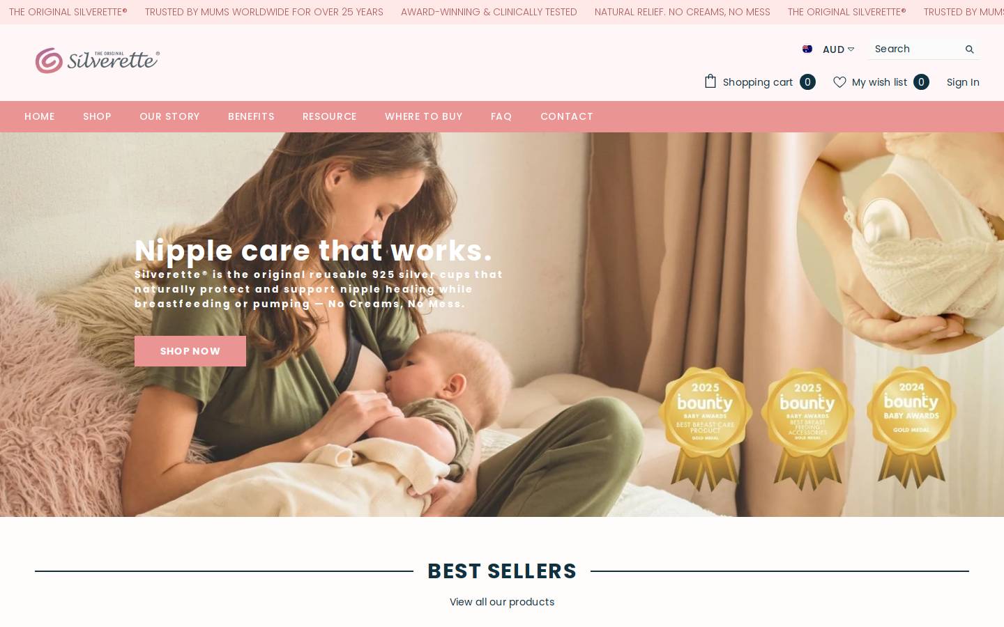 silveretteapac.com homepage screenshot