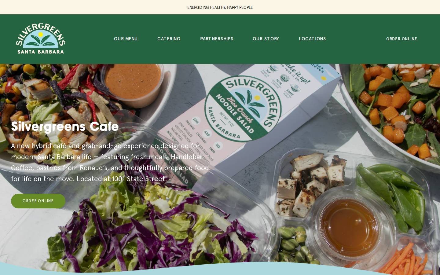 silvergreens.com homepage screenshot