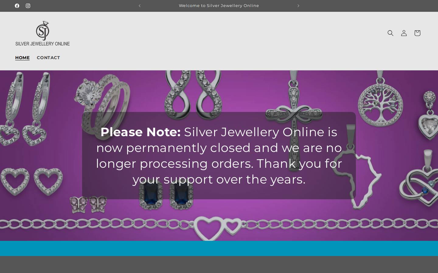 silverjewelleryonline.co.za homepage screenshot