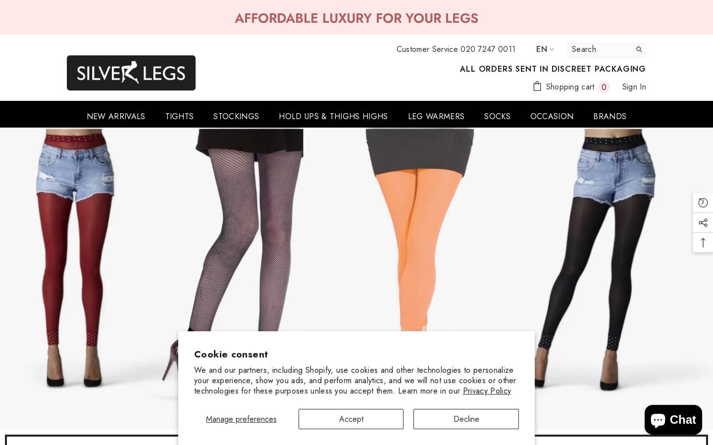 silverlegs.co.uk homepage screenshot