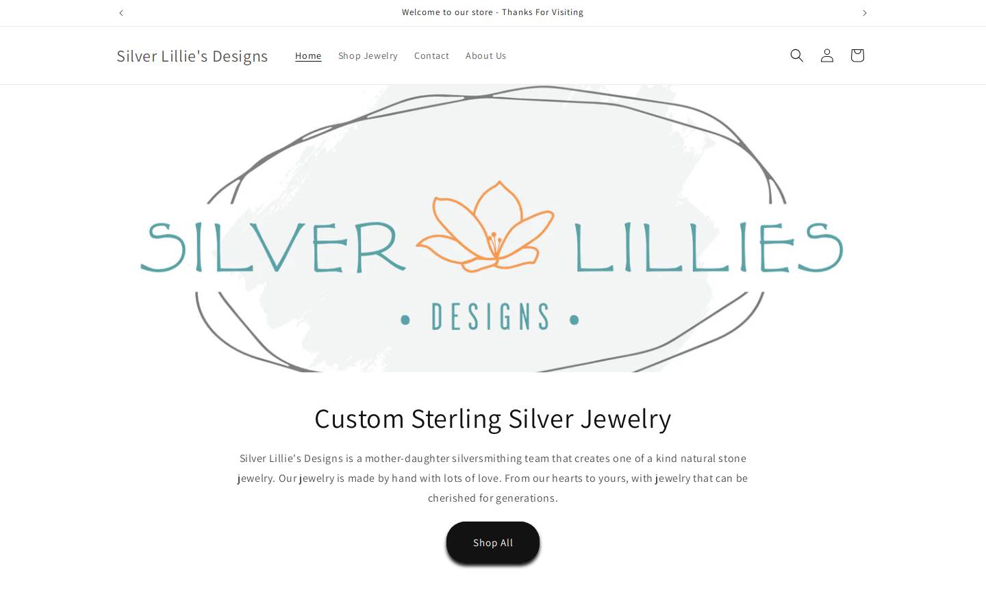 silverlillies.com homepage screenshot