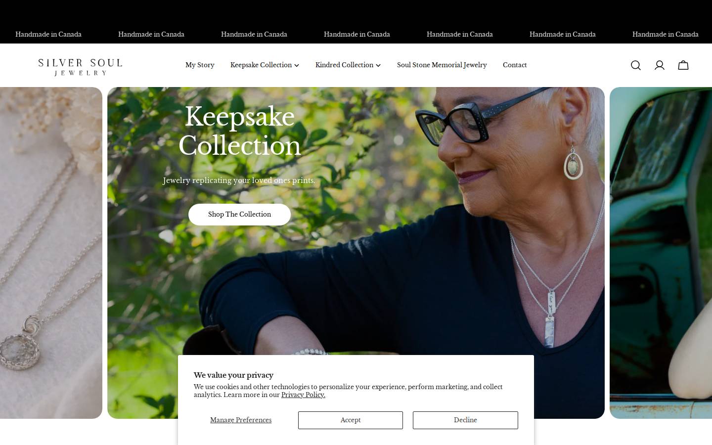 silversoul.ca homepage screenshot
