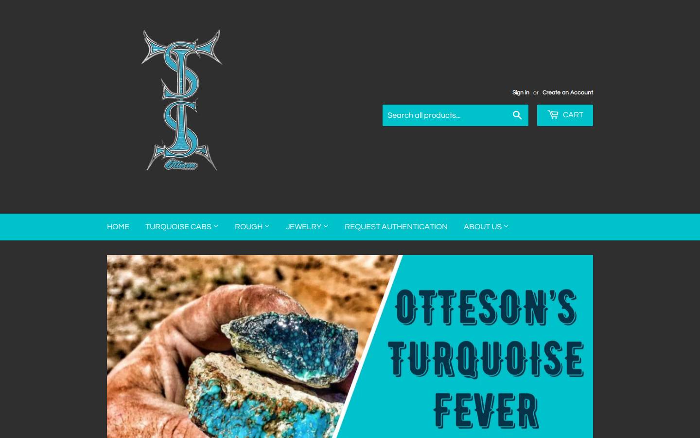 silverstateturquoise.com homepage screenshot