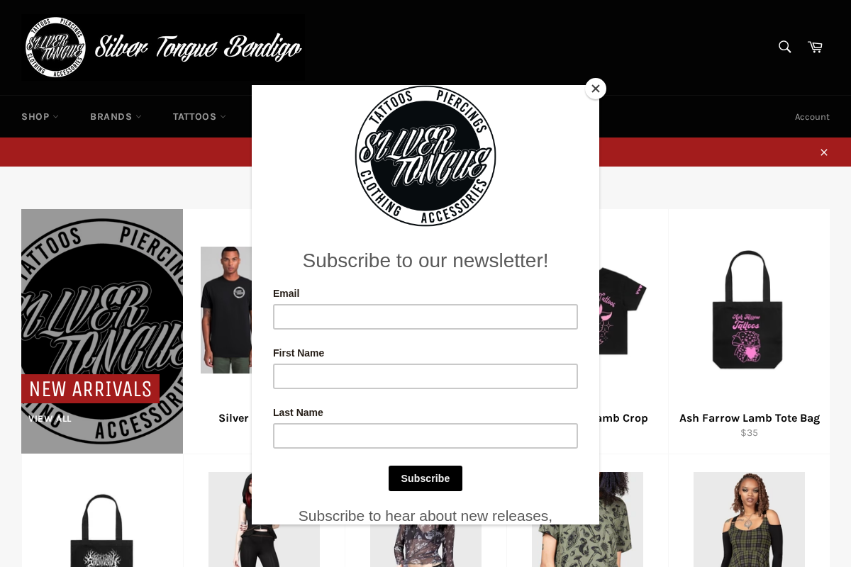 silvertonguebendigo.com.au homepage screenshot