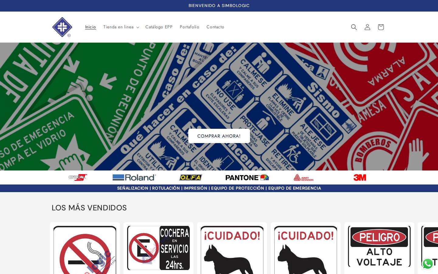 simbologic.store homepage screenshot