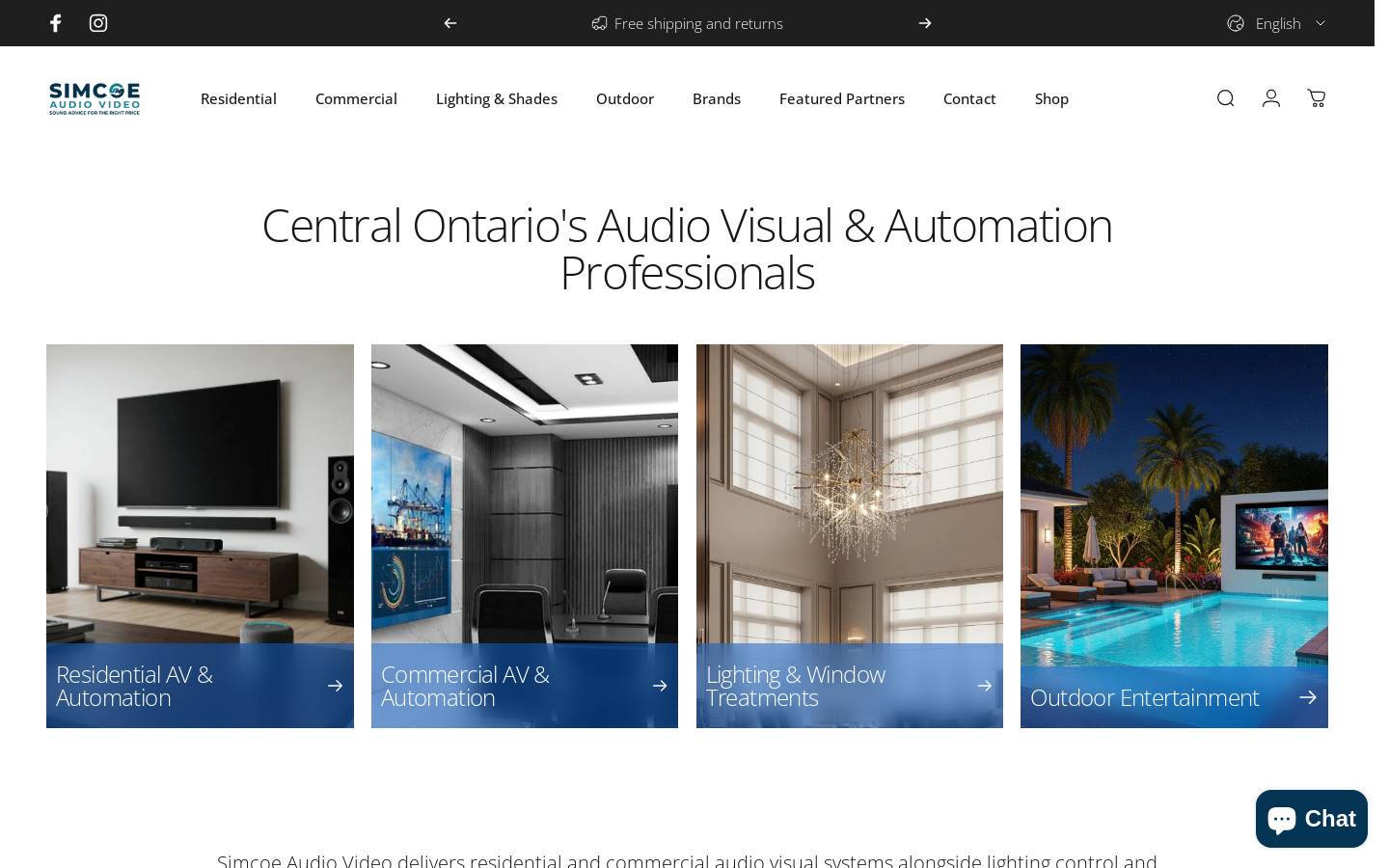 simcoeav.ca homepage screenshot