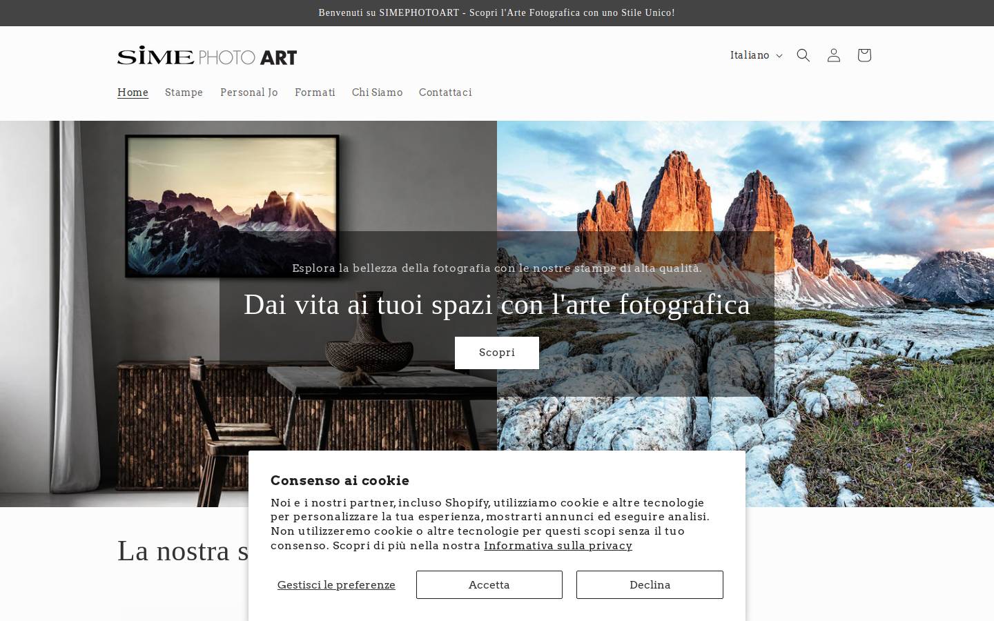 simephotoart.com homepage screenshot