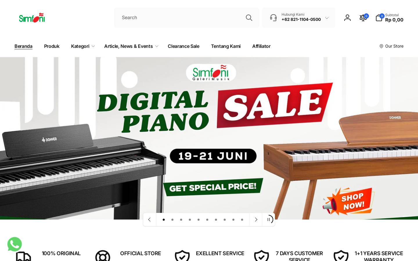 simfonimusik.com homepage screenshot