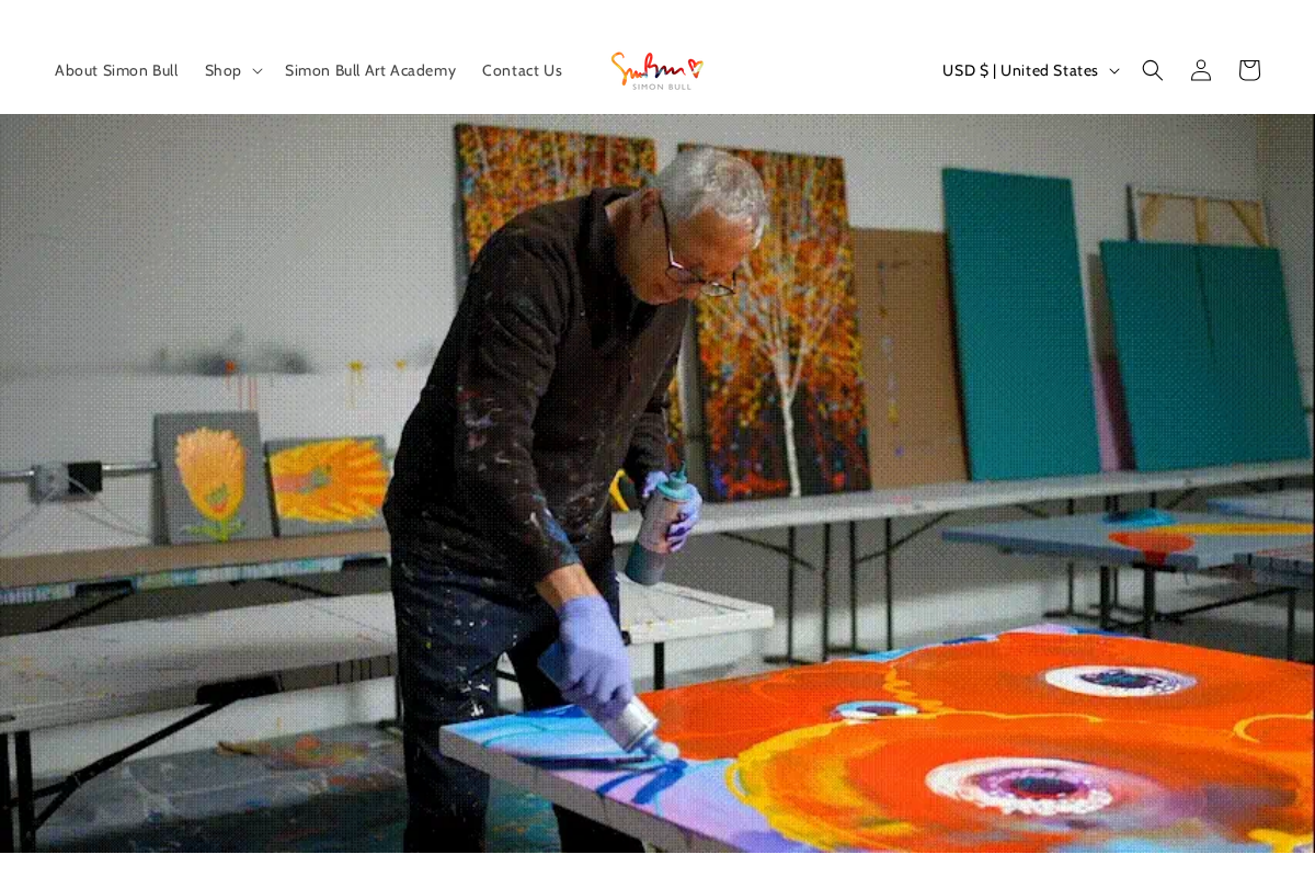 simonbullart.com homepage screenshot
